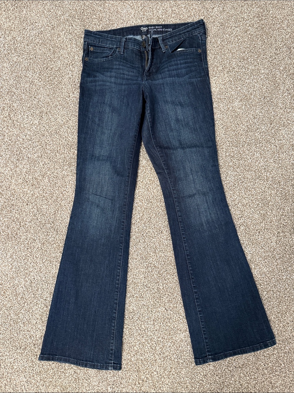 GAP Baby Boot Dark Indigo Wash Bootcut Jeans Size 6